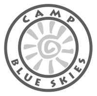 Camp Blue Skies logo.